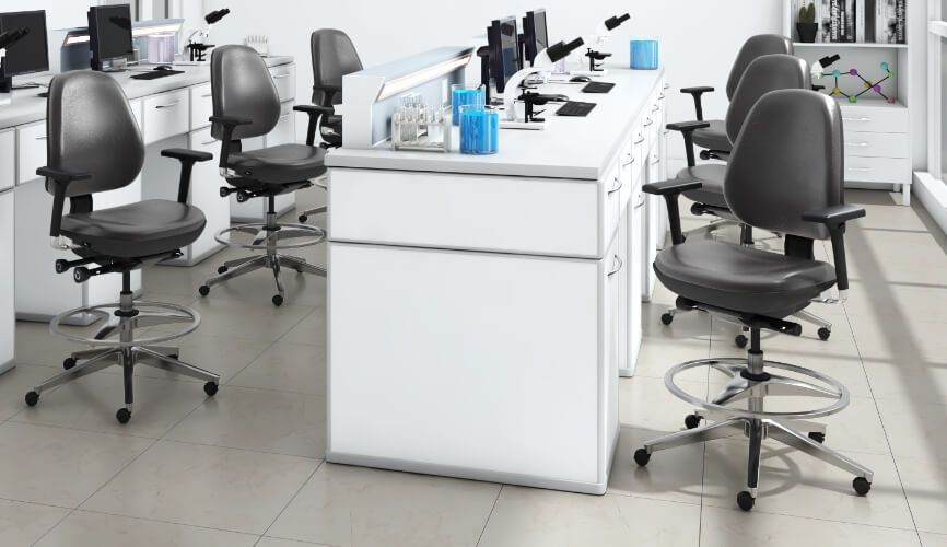 BioFit Chairs in Lab Setting