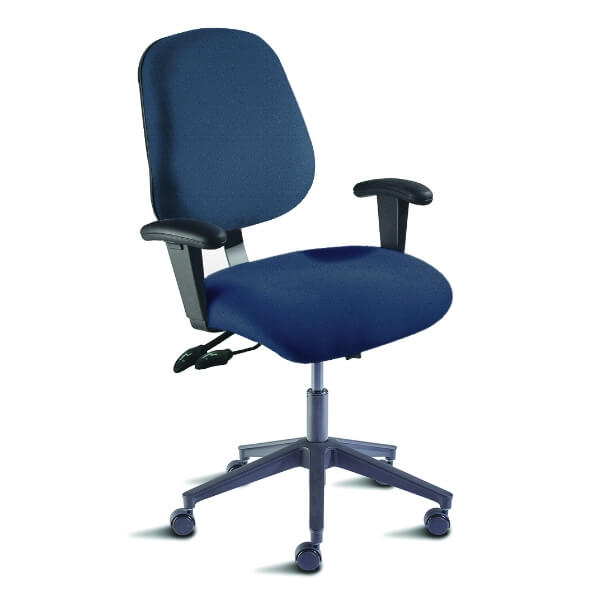 Desk Height, Large Seat, Adjustable Arms